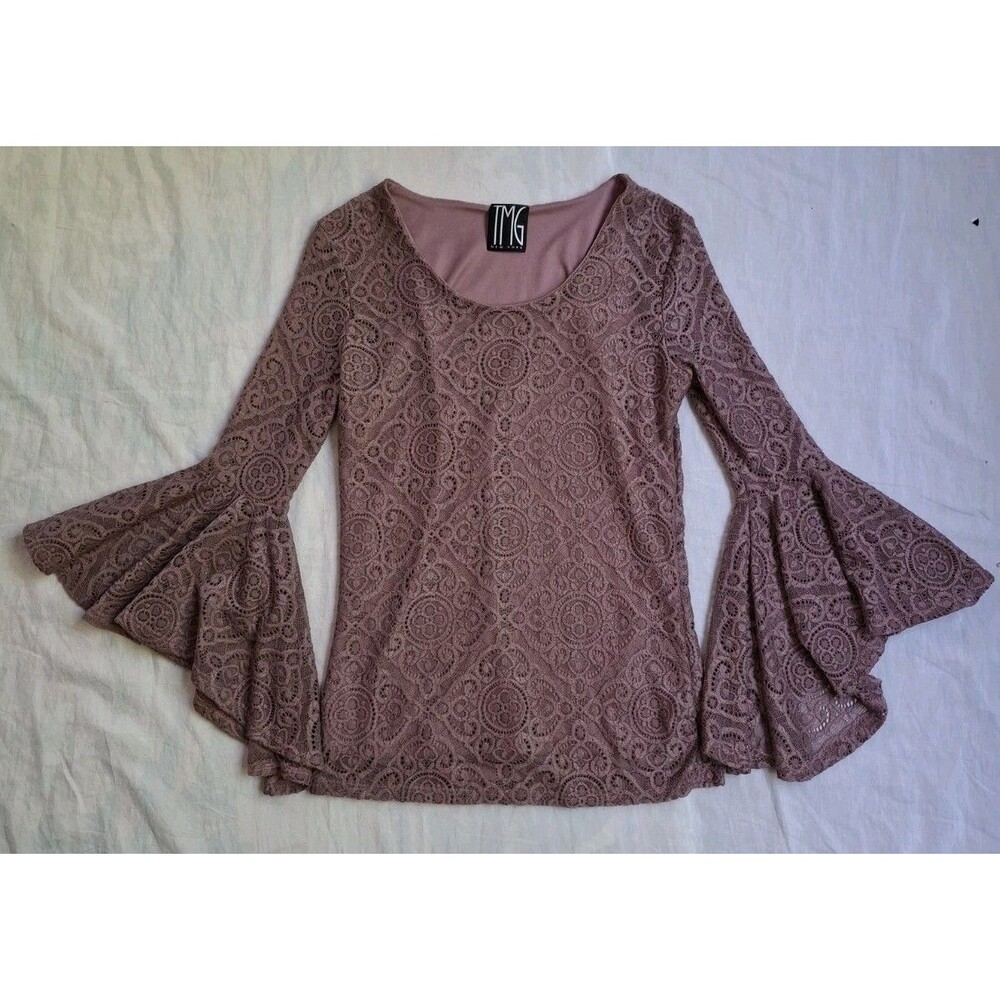 Y2K TMG New York Fairycore Lace Whimsigoth Romantic Bell Sleeve Women's Small